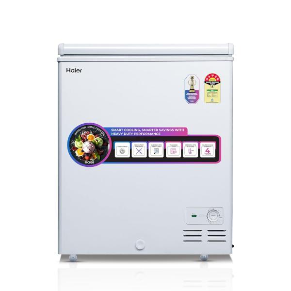 Haier HFC-290SM5, 5 Star Rating Single Door Convertible Deep Freezer, Heavy Duty Compressor with inside metal Liner, Compact Design with Removable Gasket (White)