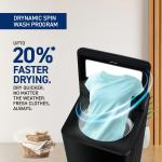 Panasonic NA-F80X11PRB8 Kg 5 Star Fully-Automatic Top Load Washing Machine (Pure Black, Drynamic Spin, MirAIe, StainMaster, Soft Closing Lid, 12 Wash Programs, Big Lint Filter)