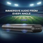CELLECOR CBS-02 ULTRABAR Soundbar with Bluetooth 5.3, Virtual 3D Sound, Smart Sound Modes, LED Display & Remote Control