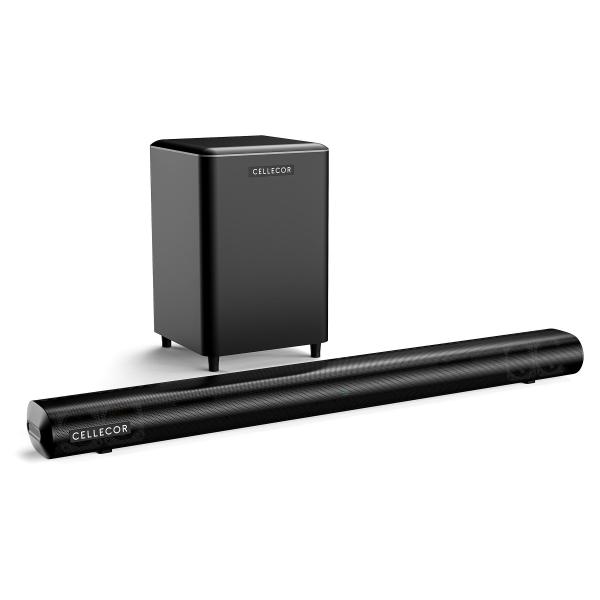 CELLECOR CBS-02 ULTRABAR Soundbar with Bluetooth 5.3, Virtual 3D Sound, Smart Sound Modes, LED Display & Remote Control