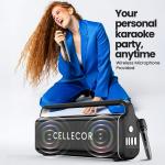 CELLECOR CBS-04 Thunder 120W RMS Bluetooth Speaker with 10 Hours Playtime | TWS Mode | Multiple LED Light Modes | Eco Adjuster | Dual EQ Modes | Multiple Connectivity Wireless Portable