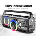 CELLECOR CBS-04 Thunder 120W RMS Bluetooth Speaker with 10 Hours Playtime | TWS Mode | Multiple LED Light Modes | Eco Adjuster | Dual EQ Modes | Multiple Connectivity Wireless Portable