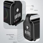 CELLECOR CBS-04 Thunder 120W RMS Bluetooth Speaker with 10 Hours Playtime | TWS Mode | Multiple LED Light Modes | Eco Adjuster | Dual EQ Modes | Multiple Connectivity Wireless Portable
