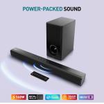 Panasonic SC-HTS160GWK 160W 2.1Ch with 3D Surround Soundbar Speaker System, Bluetooth, USB, RCA, AUX Inputs Remote Control