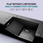 Panasonic SC-HTS160GWK 160W 2.1Ch with 3D Surround Soundbar Speaker System, Bluetooth, USB, RCA, AUX Inputs Remote Control
