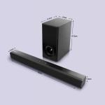 Panasonic SC-HTS160GWK 160W 2.1Ch with 3D Surround Soundbar Speaker System, Bluetooth, USB, RCA, AUX Inputs Remote Control