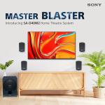Sony SA-D40M2 All in One 4.1 Channel Home Theatre System with 100W Power Output and Powerful Subwoofer – Black