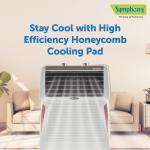 Symphony Touch 50 Desert Air Cooler | High-Efficiency Cooling Pad | 185W | CFD Technology for Uniform Cooling | Fully Closable Louvers | Stylish & Compact Desert Air Cooler