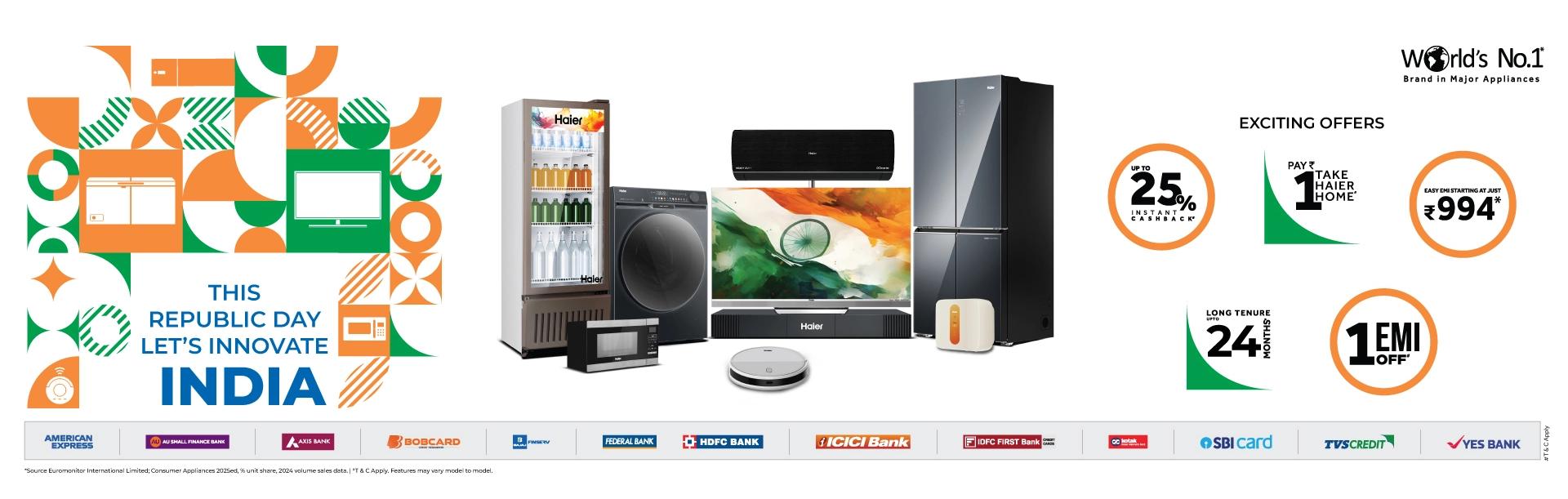 Haier Home Page Slider