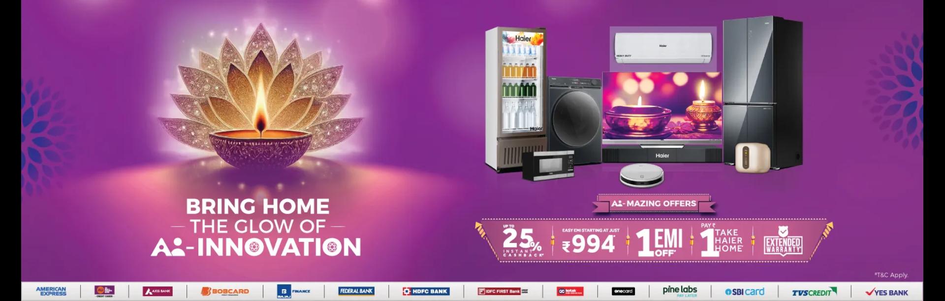 Haier Holi Home Page Slider
