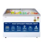 Haier HFC-300GM5, 5-Star Rated Glass Top Freezer, Single Mould, Anti-Rodent, Integrated Lock, with metal Liner inside and 4 Years Comprehensive Warranty (White)