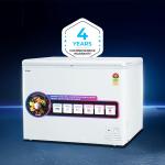 Haier HFC-320DM5, 5 Star Rating Double Door Convertible Deep Freezer, 5 Side Uniform Freezing, Heavy Duty Compressor, inside metal liner with 3 Layer Door Design (White)
