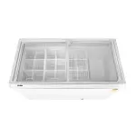 Haier HFC-400GM5, 5-Star Rated Glass Top Freezer, Single Mould, Anti-Rodent, Integrated Lock, with metal Liner inside and 4 Years Comprehensive Warranty (White)