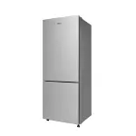 Haier HRB-3502BS-P 325 L 2 Star Frost Free Bottom Mount Double Door Refrigerator | Jhukna Mat - Bottom Freezer | Twin Inverter | Twist Ice Maker | 1 Hour Icing Technology, Brushline Silver