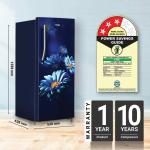 Haier HRD-2103CMH-P 190L 3 Star Marine Hilton Finish Direct Cool Single Door Refrigerator