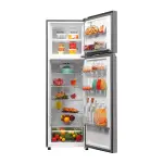 Haier HRF-3182IENS-P 268L Frost Free Double Door Refrigerator Flat Door Nickel Steel 2 Star