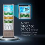 Haier HVC-405GT5 400L Visi Cooler with 5 Adjustable Shelves(1+3 Yr Warranty)