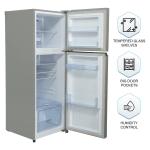 Panasonic NR-TH272BVHN 237 L Double Door 2 Star AI Enabled Inverter Technology Frost Free Refrigerator (Electric Grey, Jumbo Fresh Vegetable Basket)
