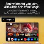 Sony BRAVIA 2M2 Series 108 cm (43 Inch) K-43S22M2 - 4K Ultra HD LED Google TV - 4K Processor X1, HDR10/HLG, Dolby™ Atmos, Chromecast Built-In,