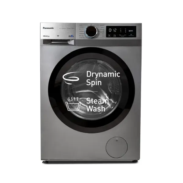 Panasonic NA-149MR2L01 9 Kg 5 Star Fully-Automatic Front Load Washing Machine (Dark Silver, Drynamic Spin, MirAIe, Gentle Kizukai Wash Lite, Quick 15, Baby Care, 15 Wash Programs)